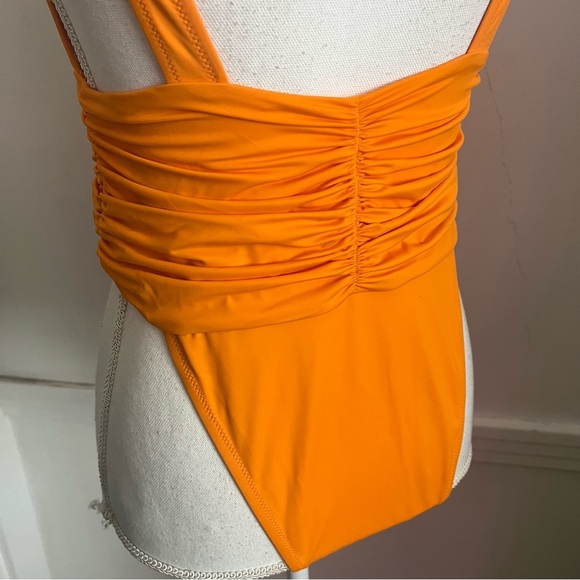 Aerie • NWT Orange High Cut One Piece Swimsuit - Picture 9 of 10